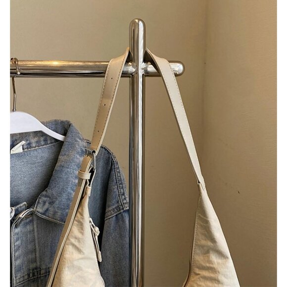 Cute Durable Nylon Shoulder Bag - Versatile Hobo Tote for College & Travel - Picture 6 of 7